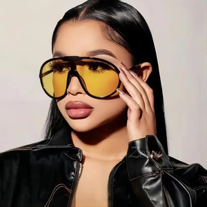 Yellow and black sunglasses