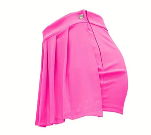 Pink pleated pants skirt only